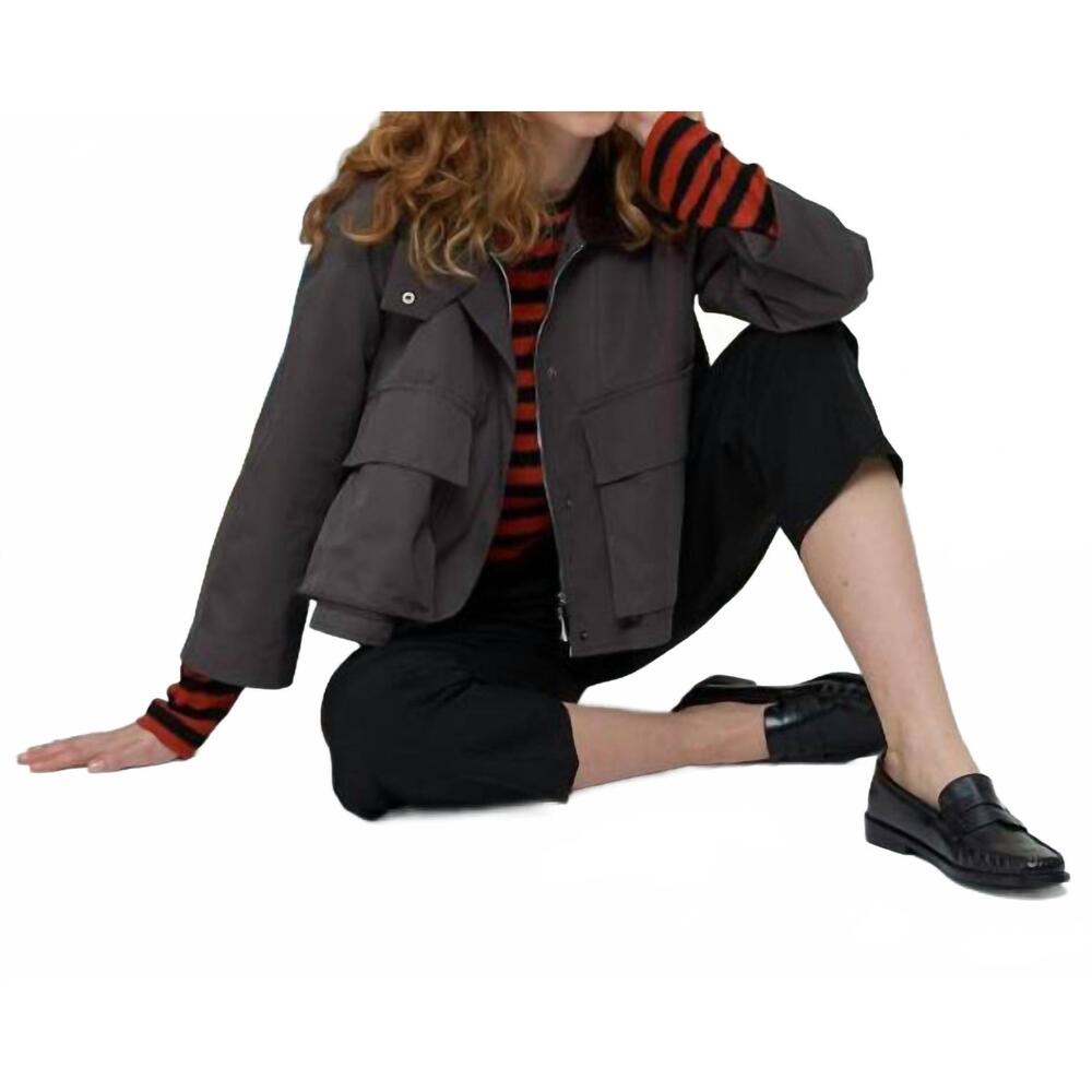 NEW ETTA short parka jacket in brown